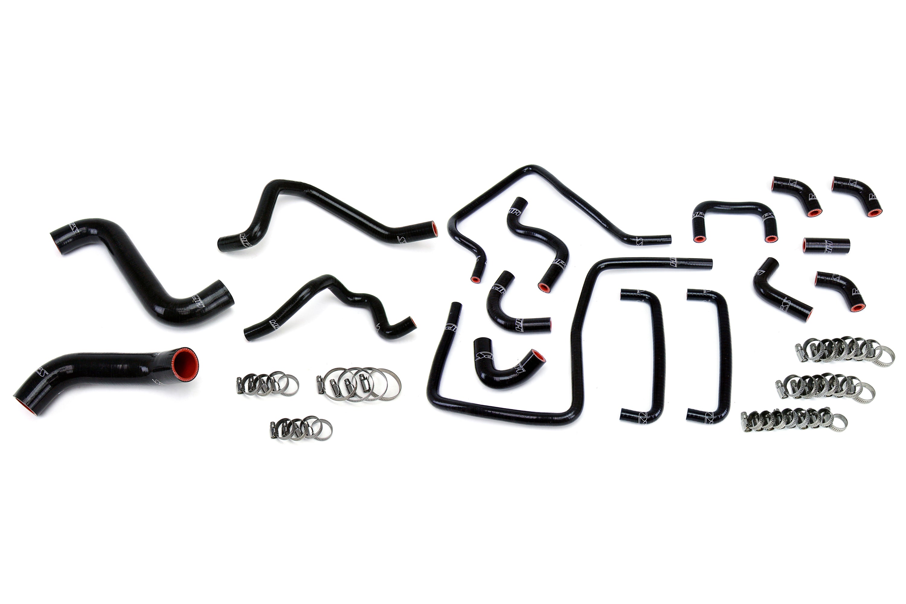HPS Performance Hps Silicone Radiator, Heater, And Ancillary Coolant Hose Kit 57 1815 Blk Black - 57-1815-BLK