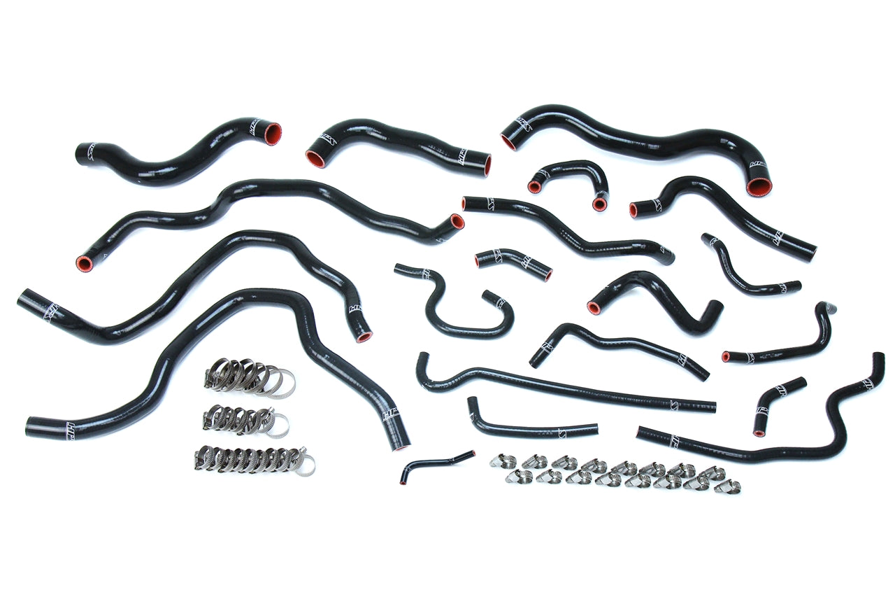 HPS Performance Hps Silicone Radiator And Heater Coolant Hose Kit 57 1607 Blk Black - 57-1607-BLK