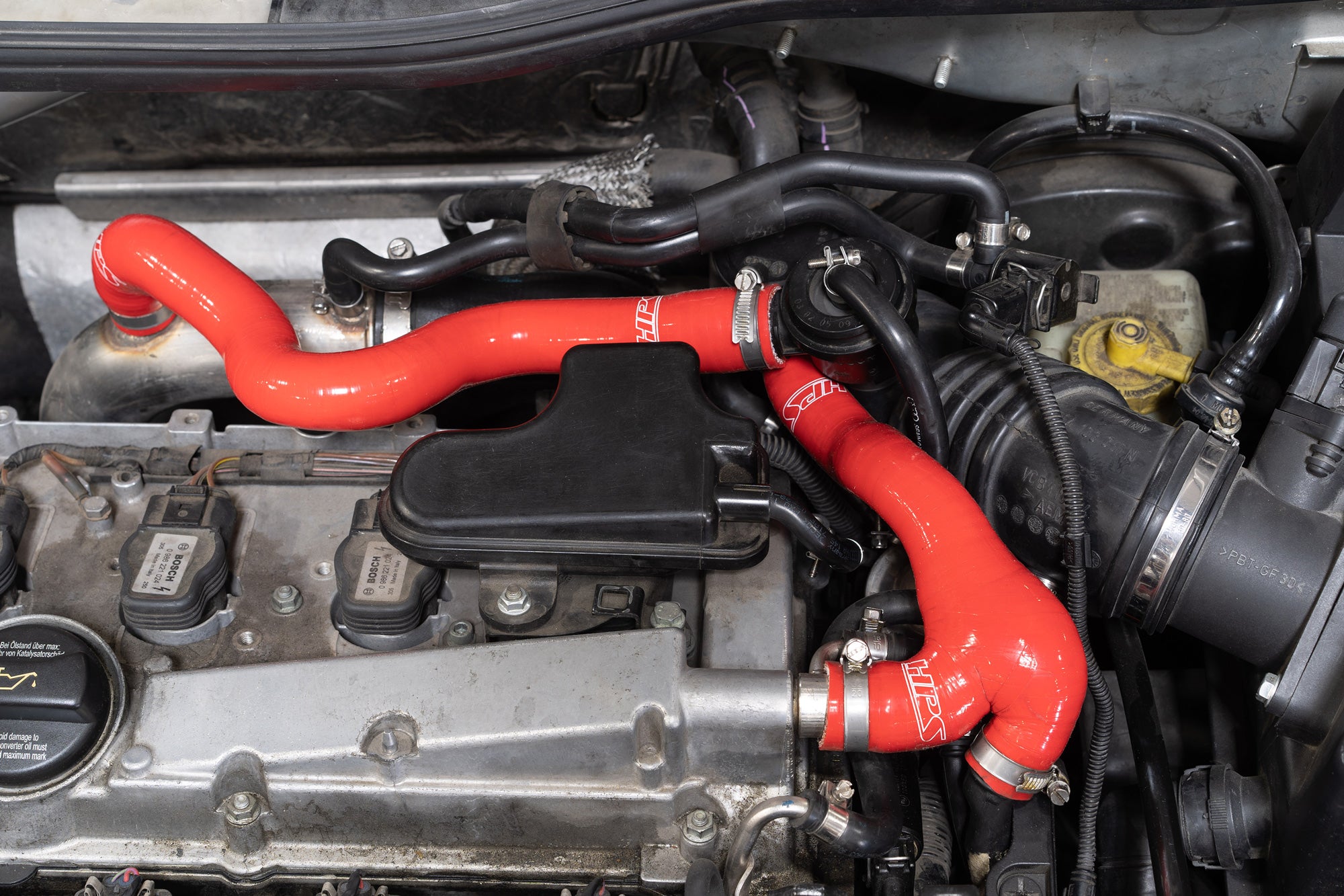 HPS Performance Hps Silicone Breather And Bypass Valve Recirculation Hose Kit 57 1934 Blk Black - 57-1934-BLK