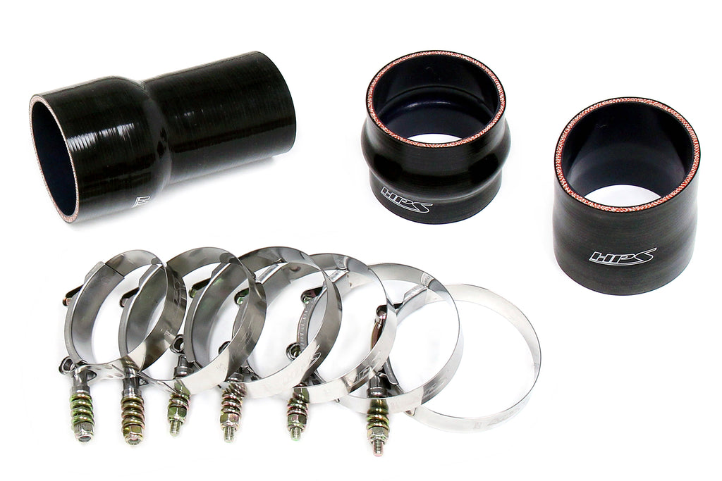HPS Performance Hot and Cold Side Charge Pipe Kit 17-126R Red - 17-126R