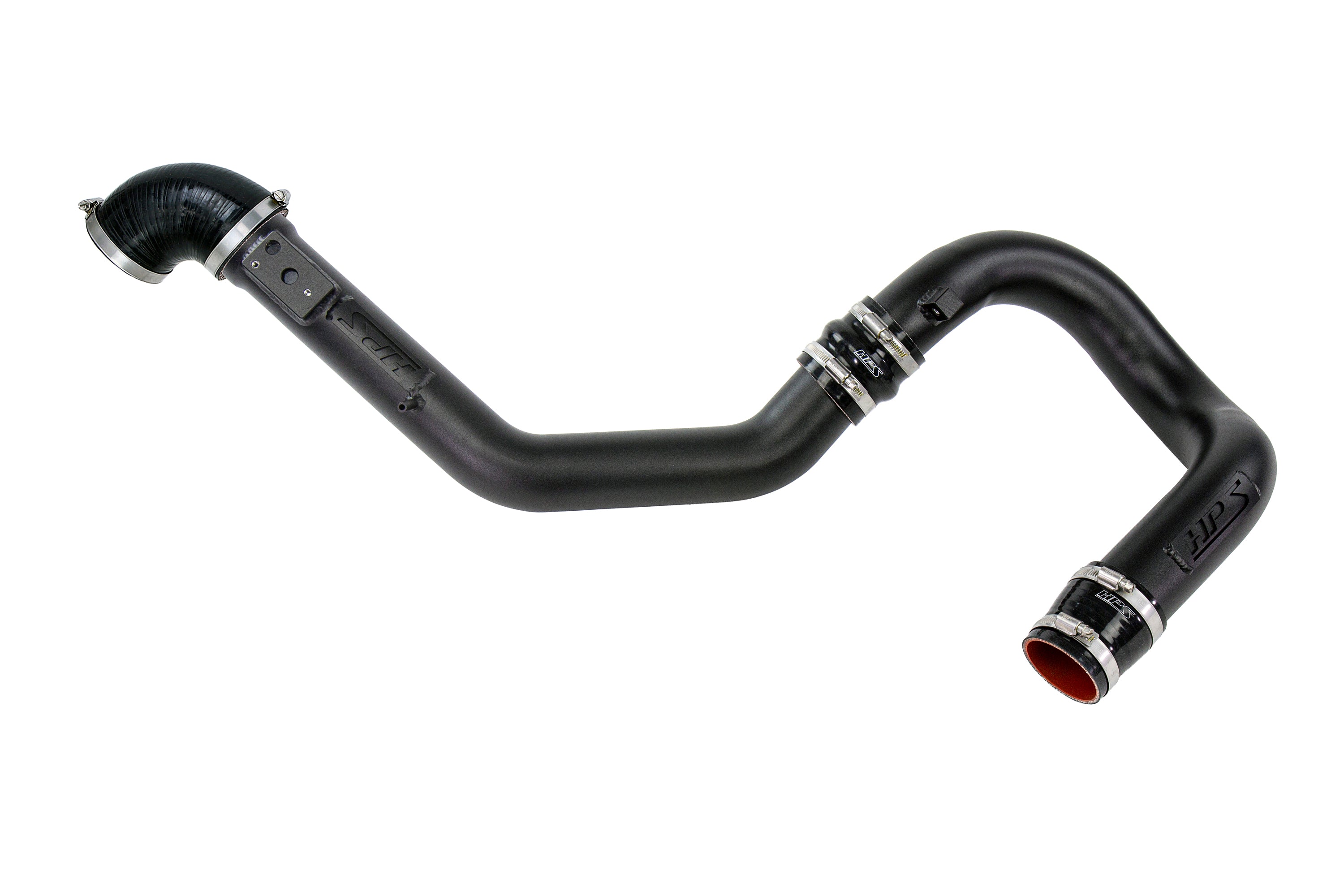HPS Performance Hot Side Charge Pipe Kit 17-142WB Black - 17-142WB