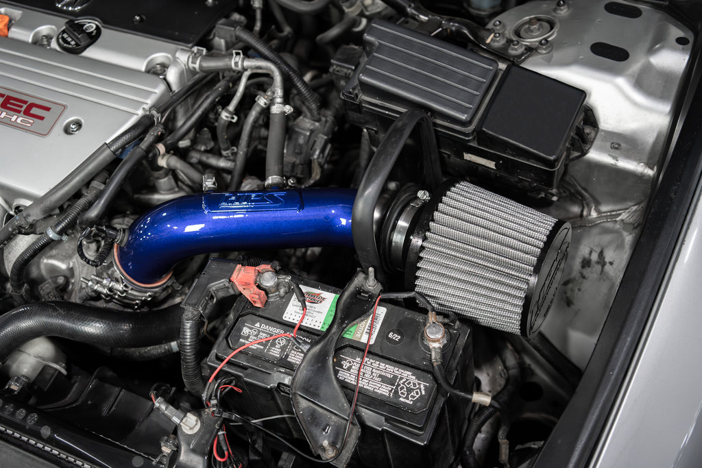 HPS Performance Air Intake Kit With Heat Shield 827-737BL Blue - 827-737BL