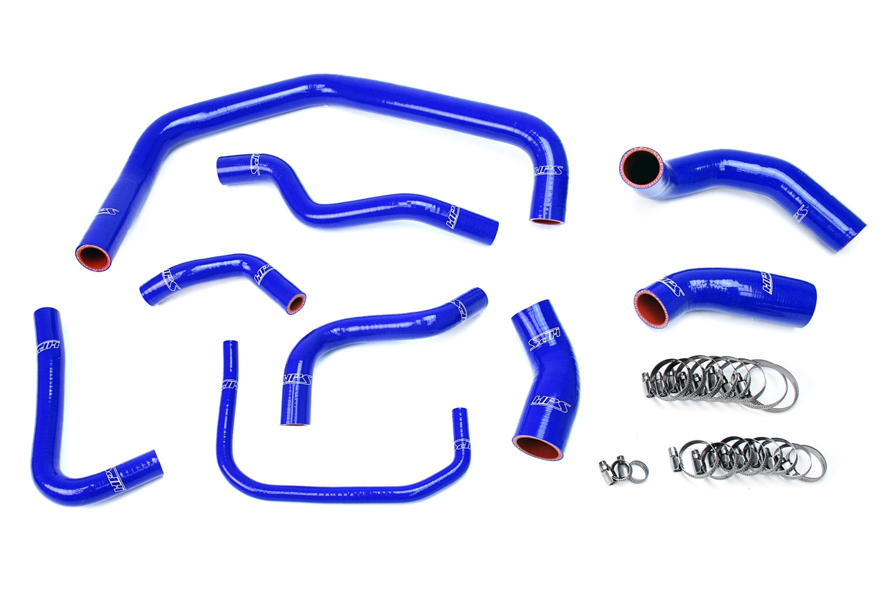 HPS Performance Hps Silicone Radiator Coolant Hose Kit 57 1728 Blue Blue - 57-1728-BLUE