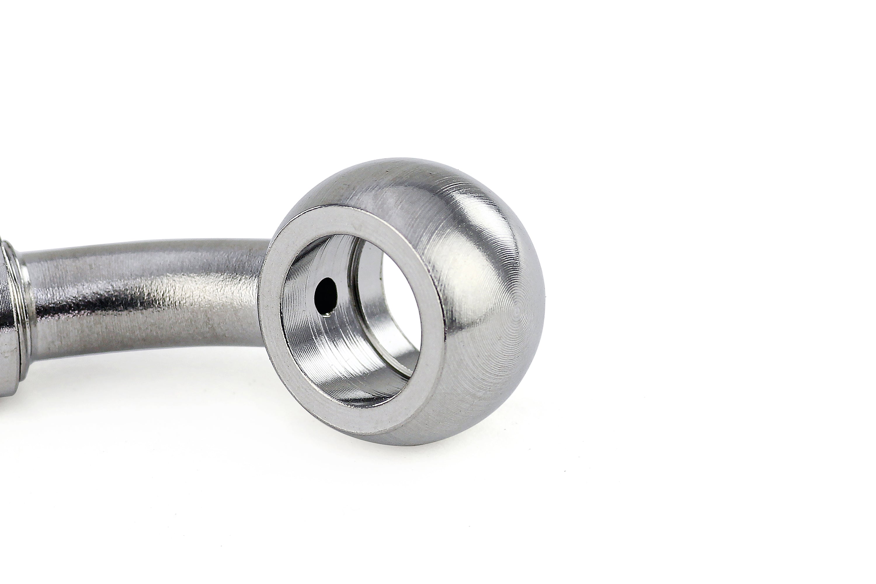 HPS Performance 350 Series AN -3 Push-On 75 Degree Banjo Hose End 350-7503SSB