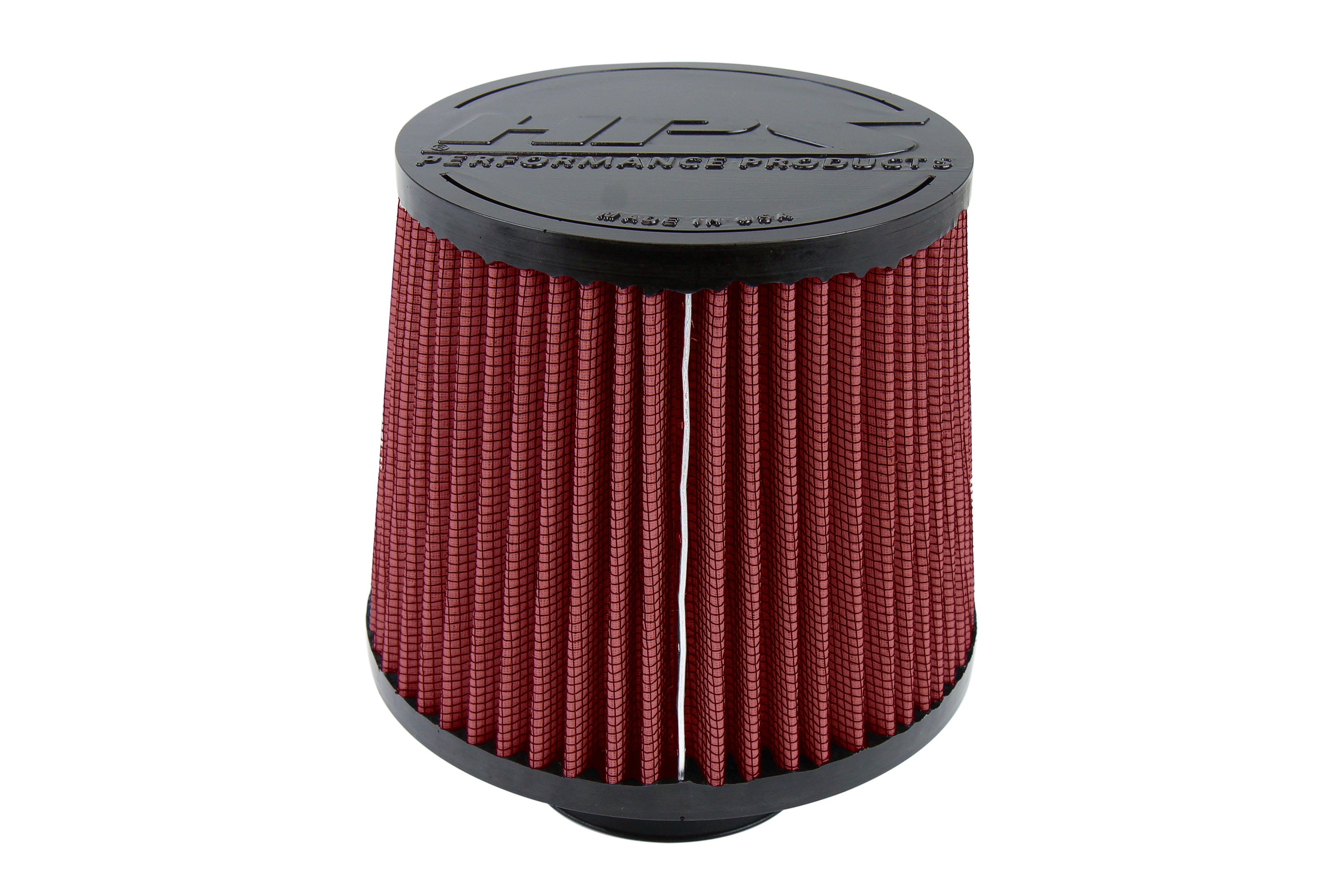 HPS Performance Air Filter, 2-3/4" ID, 5" Element Length, 6-1/2" Overall Length, HPS-4275-RED