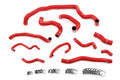 HPS Performance Hps Silicone Radiator, Heater, Water Pump, And Expansion Tank Coolant Hose Kit 57 1995 Red Red - 57-1995-RED
