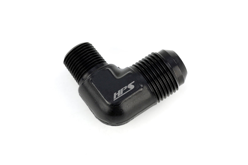HPS Performance AN Flare -10 to 3/8 NPT 90 Degree Adapter AN822-10-6