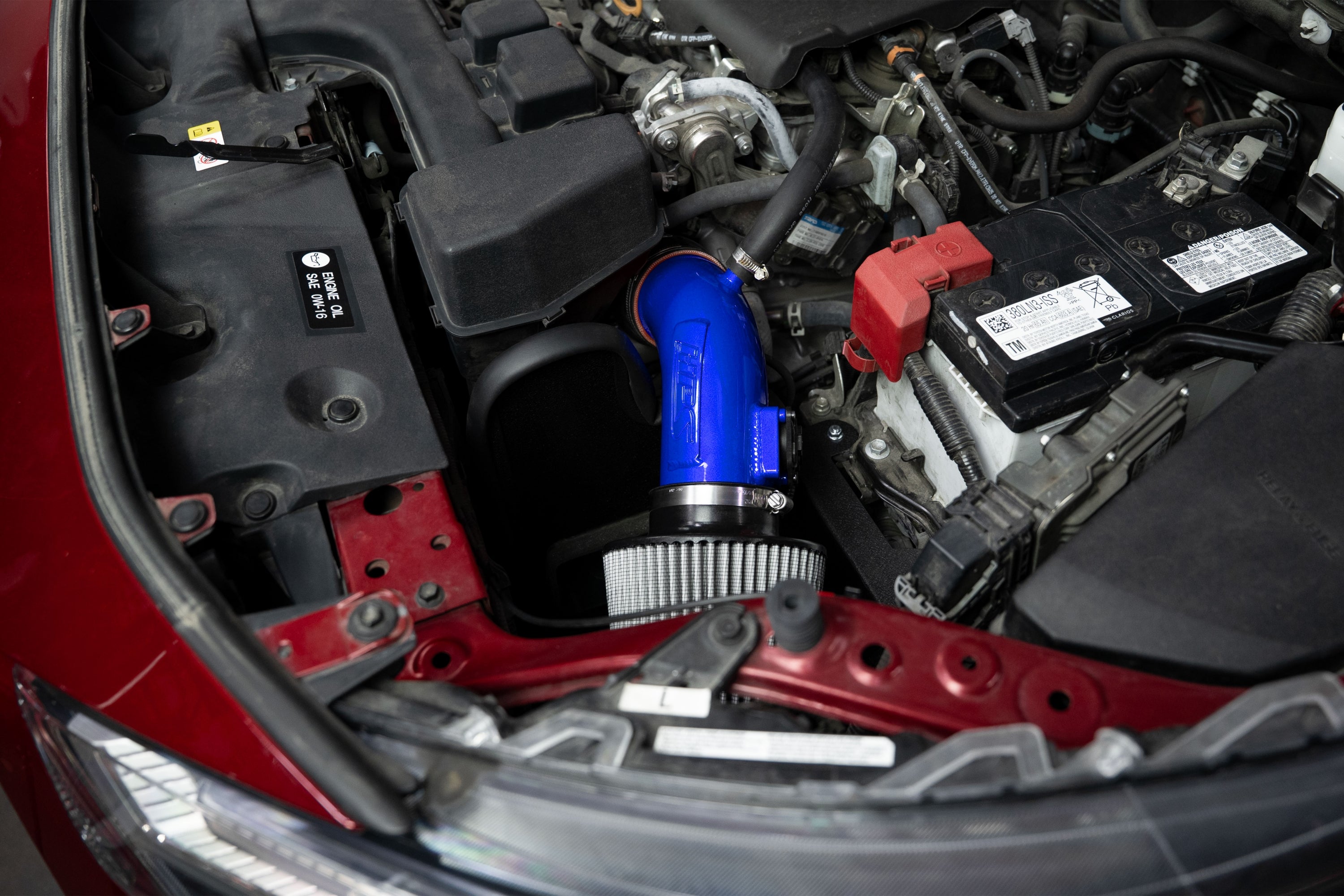 HPS Performance Air Intake Kit With Heat Shield 827-798BL Blue - 827-798BL