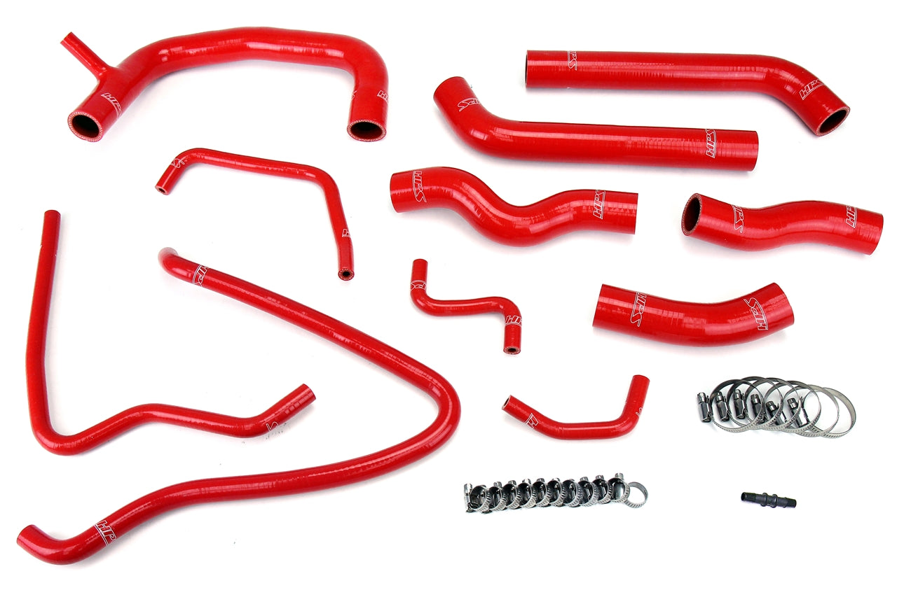 HPS Performance Hps Silicone Radiator Coolant Hose Kit 57 1432 Red Red - 57-1432-RED