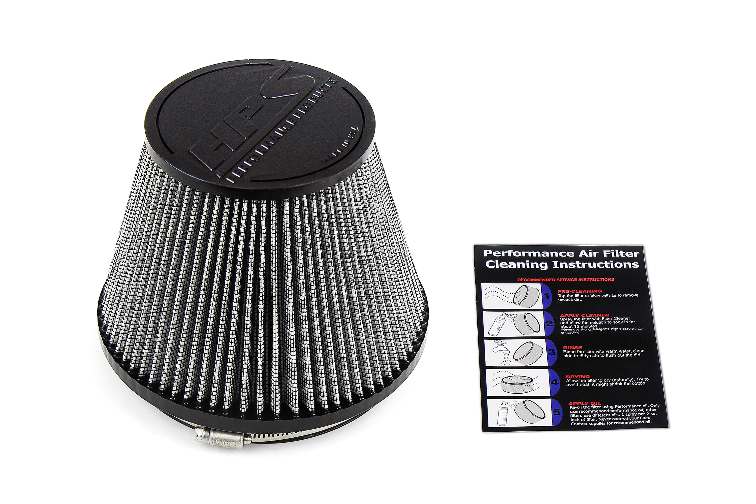 HPS Performance Air Filter 6" ID, 5-3/8" Element Length, 6" Overall Length, HPS-4334