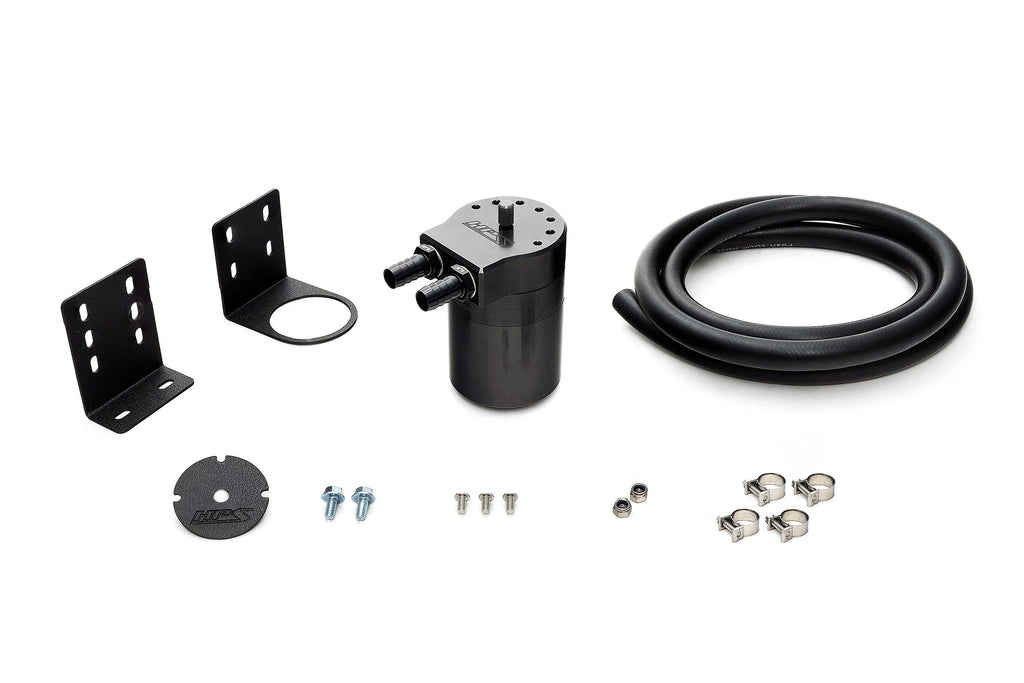 HPS Performance 3/8" Universal Oil Catch Can Kit 861-501WB Black - 861-501WB