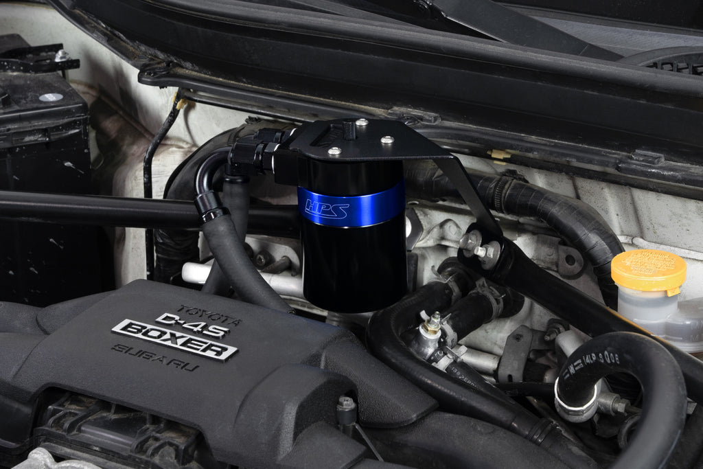HPS Performance Oil Catch Can Kit 860-030BL Blue - 860-030BL