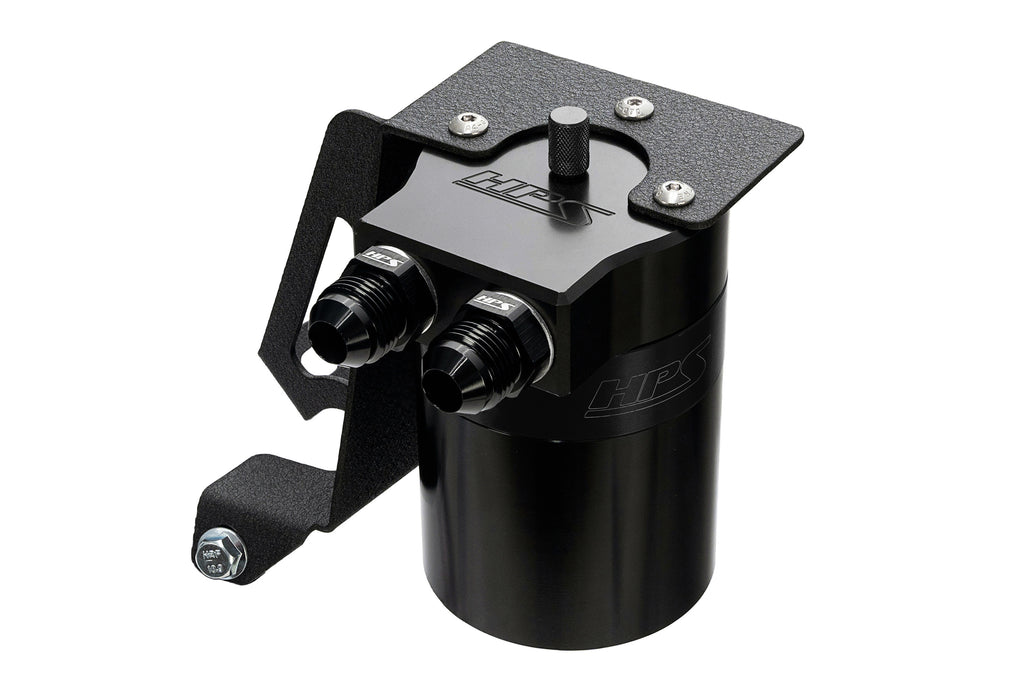 HPS Performance Oil Catch Can Kit 860-005WB, Black - 860-005WB