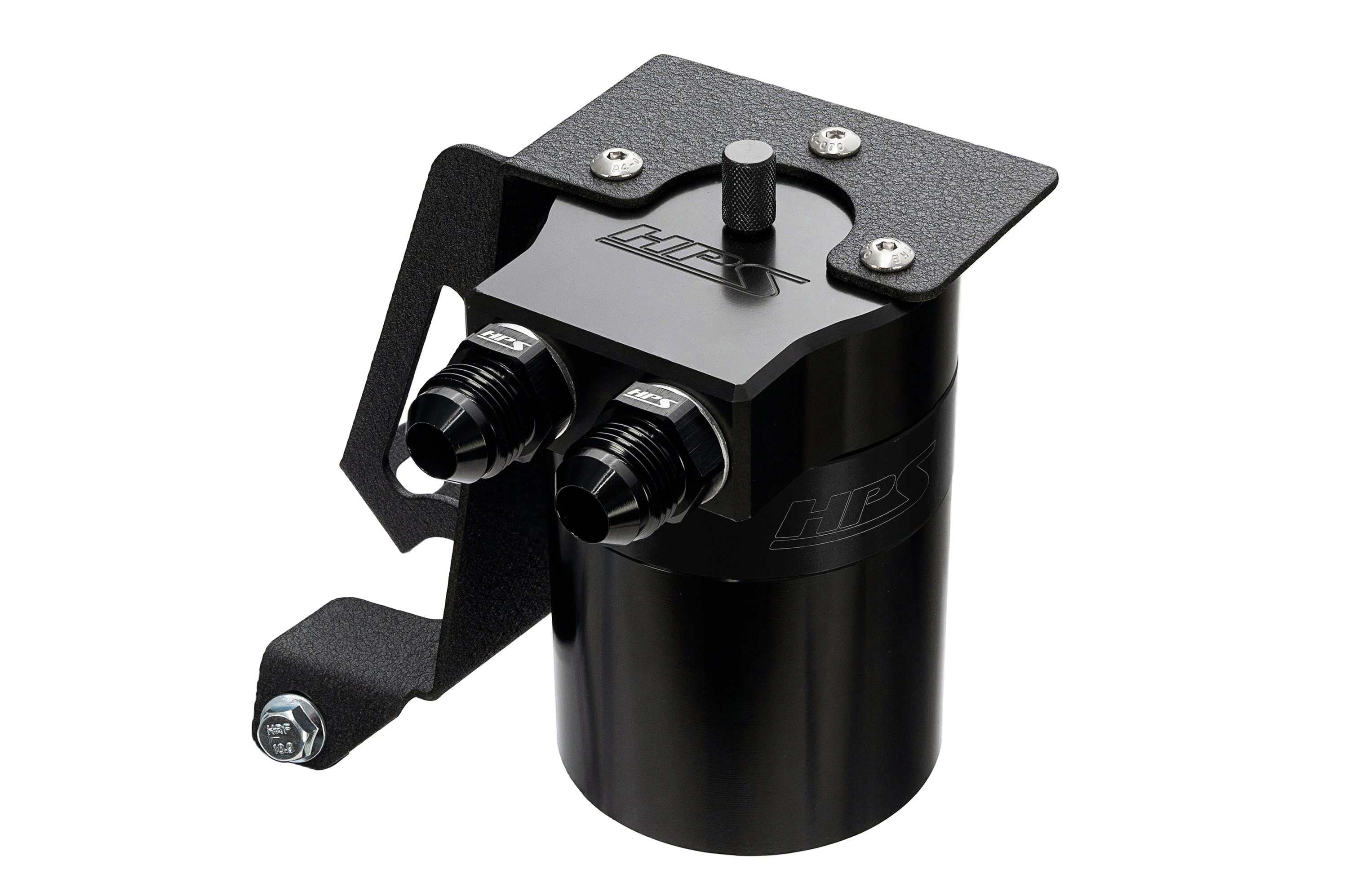 HPS Performance Oil Catch Can Kit 860-005WB, Black - 860-005WB