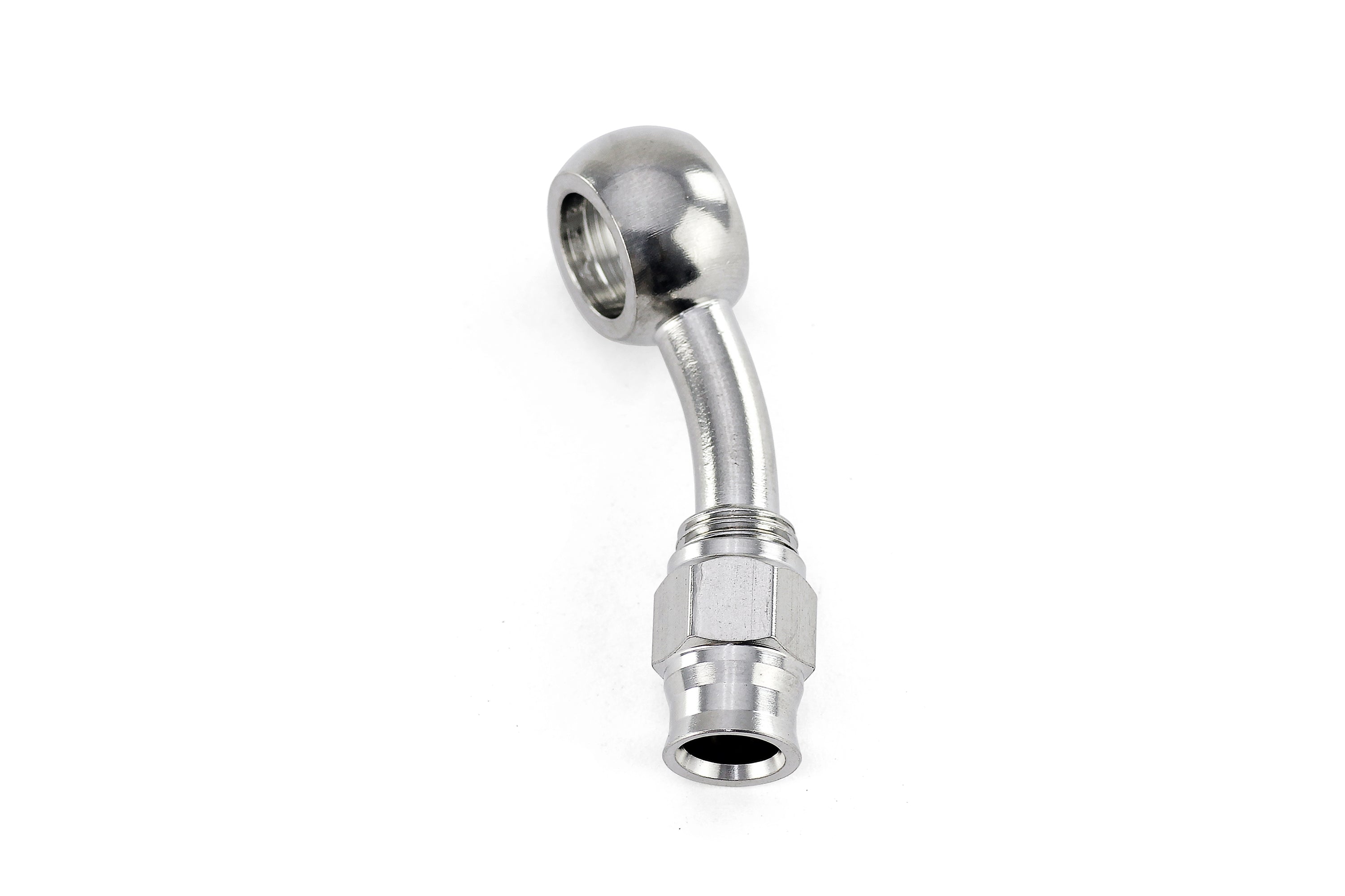 HPS Performance 350 Series AN -3 Push-On 20 Degree Banjo Hose End 350-2003SSB