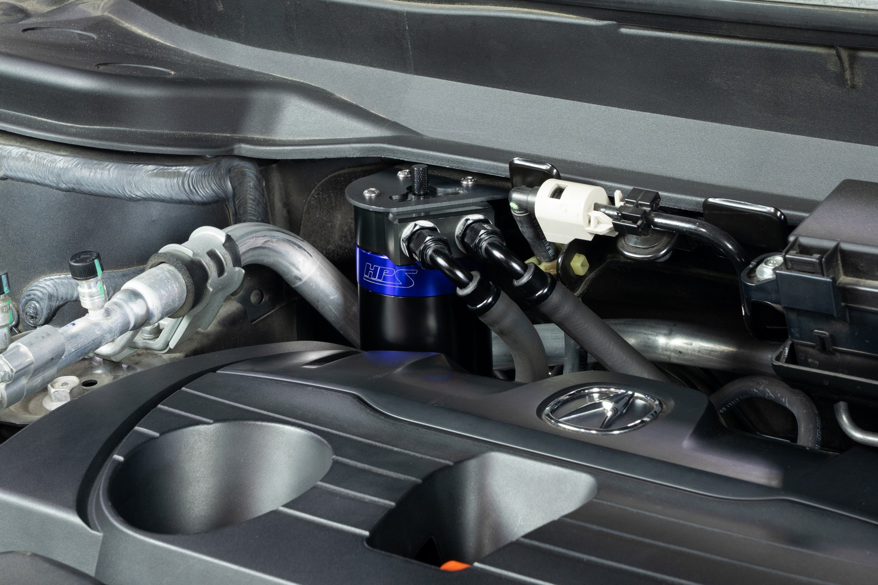HPS Performance Oil Catch Can Kit 860-015 Blue - 860-015BL
