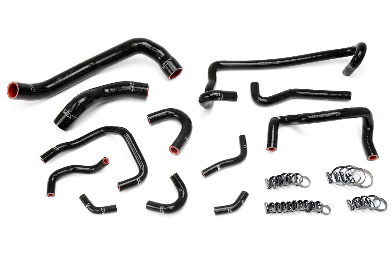 HPS Performance Hps Silicone Radiator And Heater Coolant Hose Kit 57 1782 Blk Black - 57-1782-BLK