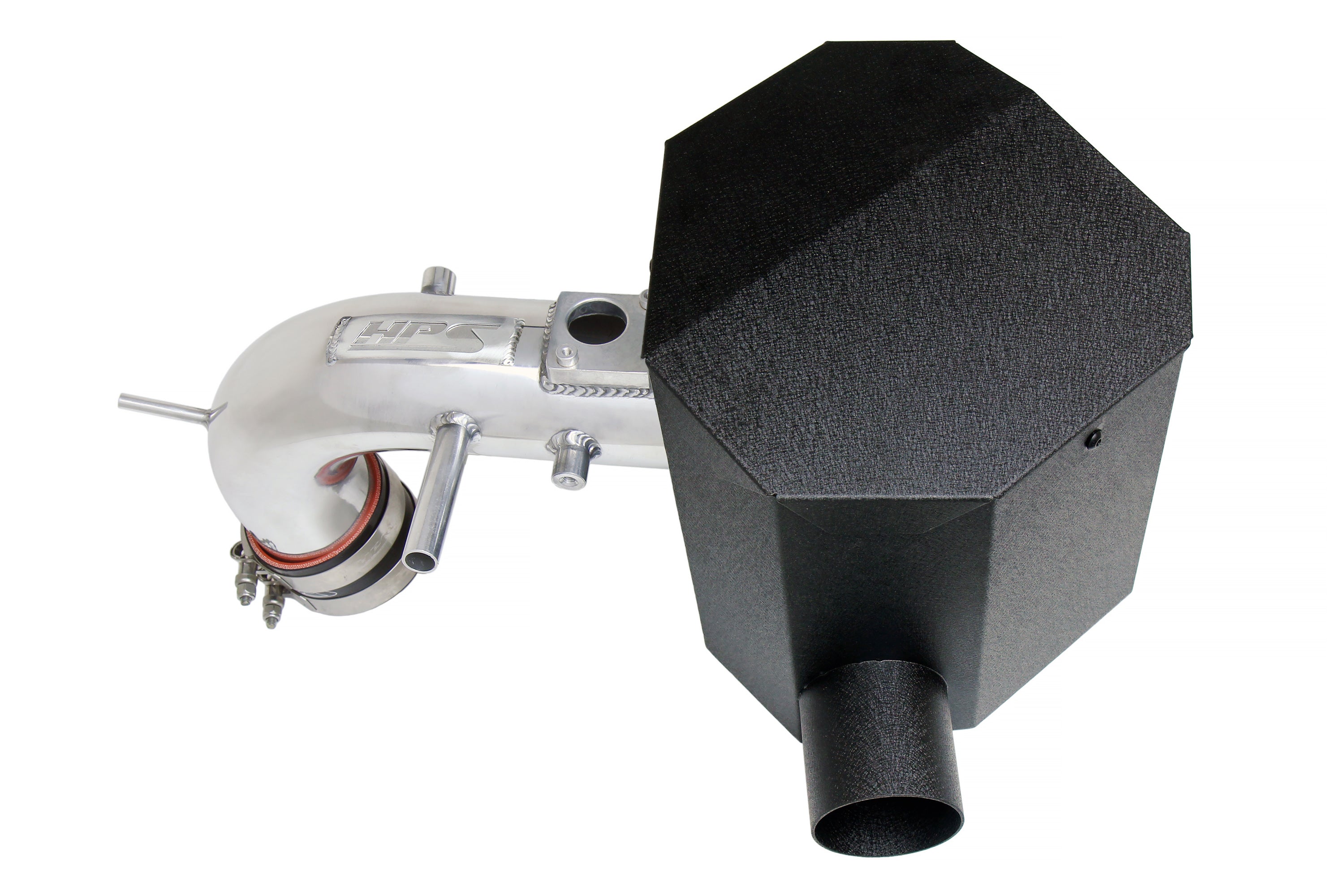 HPS Performance Air Intake Kit With Heat Shield 827-691P Polished - 827-691P