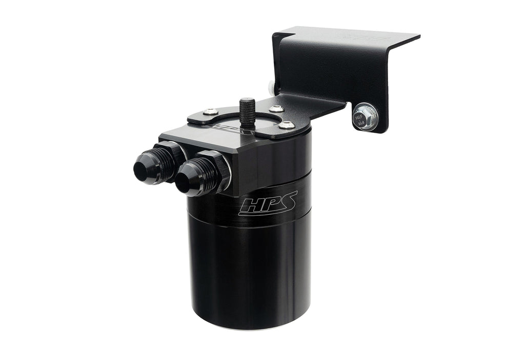 HPS Performance Oil Catch Can Kit 860-003WB, Black - 860-003WB