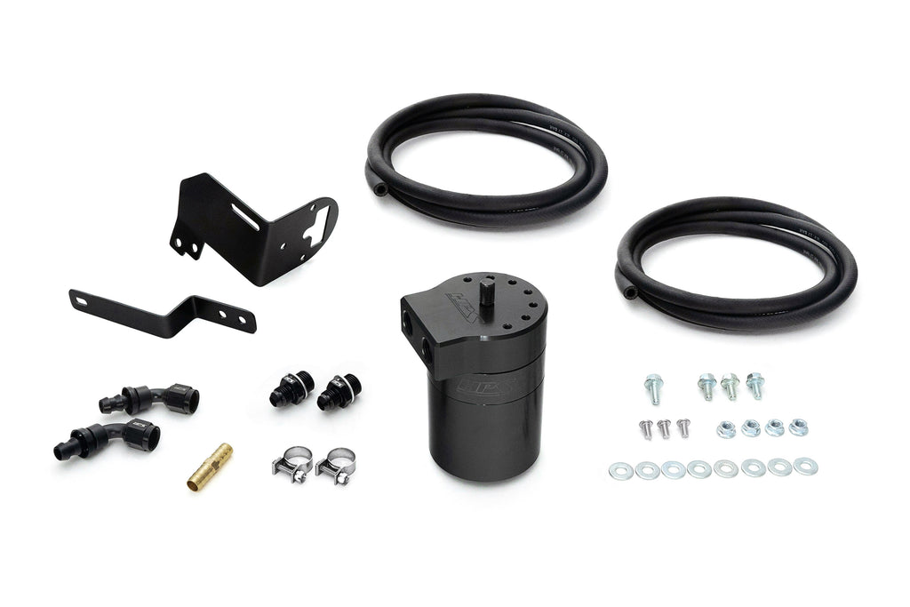 HPS Performance Oil Catch Can Kit 860-014WB, Black - 860-014WB