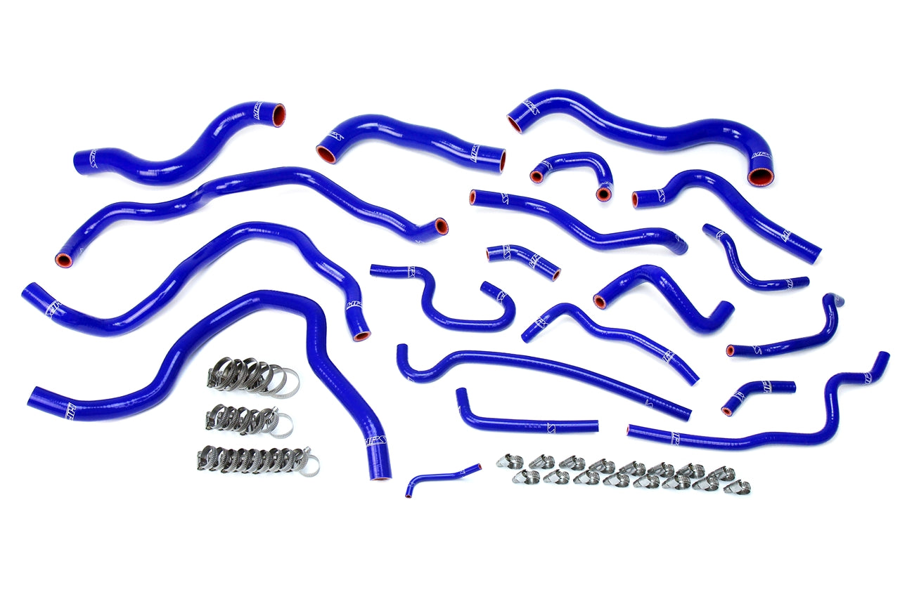 HPS Performance Hps Silicone Radiator And Heater Coolant Hose Kit 57 1607 Blue Blue - 57-1607-BLUE