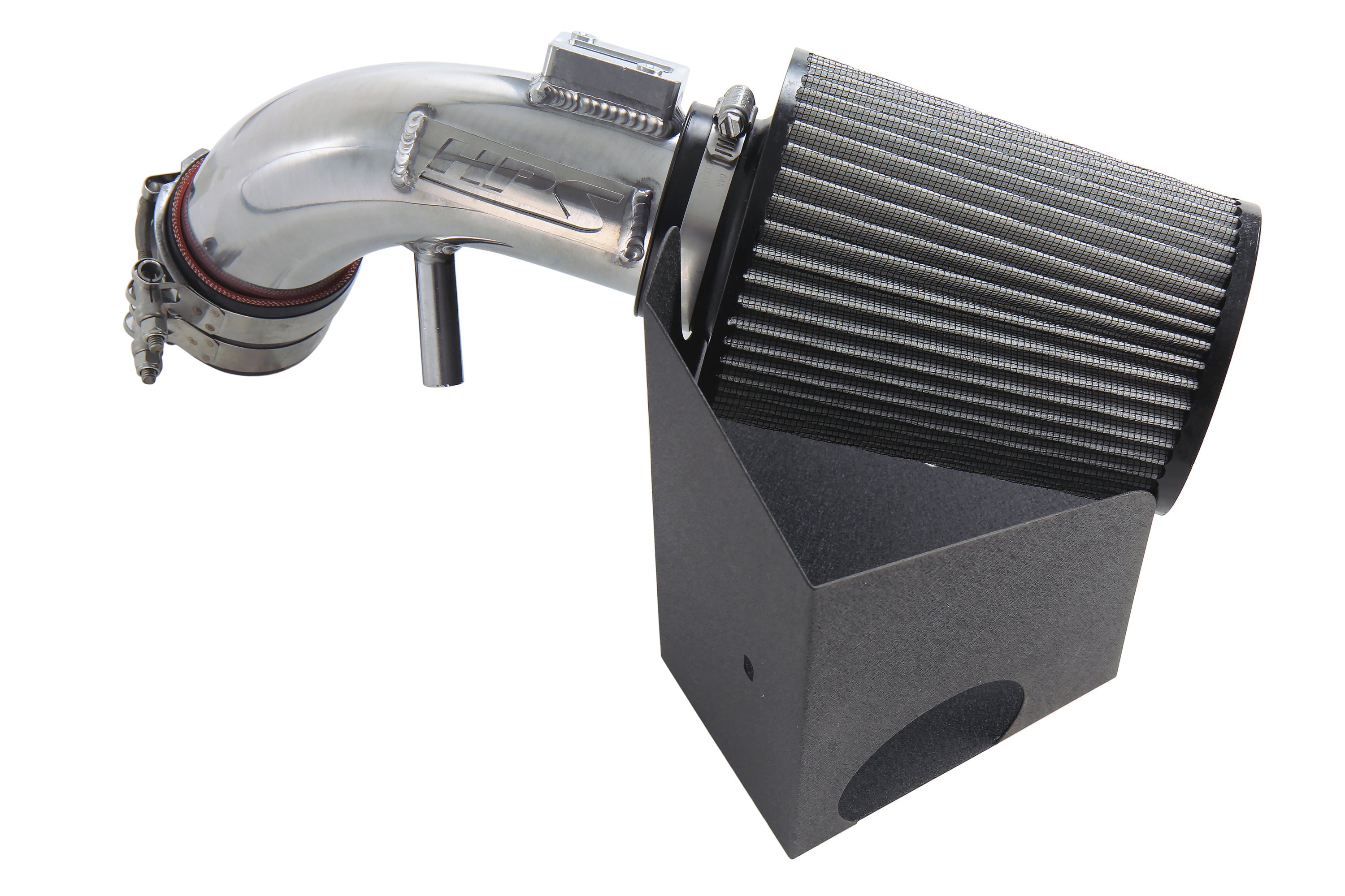 HPS Performance Air Intake Kit With Heat Shield 827-694P Polished - 827-694P
