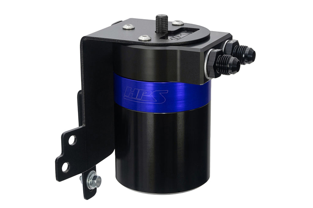 HPS Performance Oil Catch Can Kit 860-014BL, Blue - 860-014BL