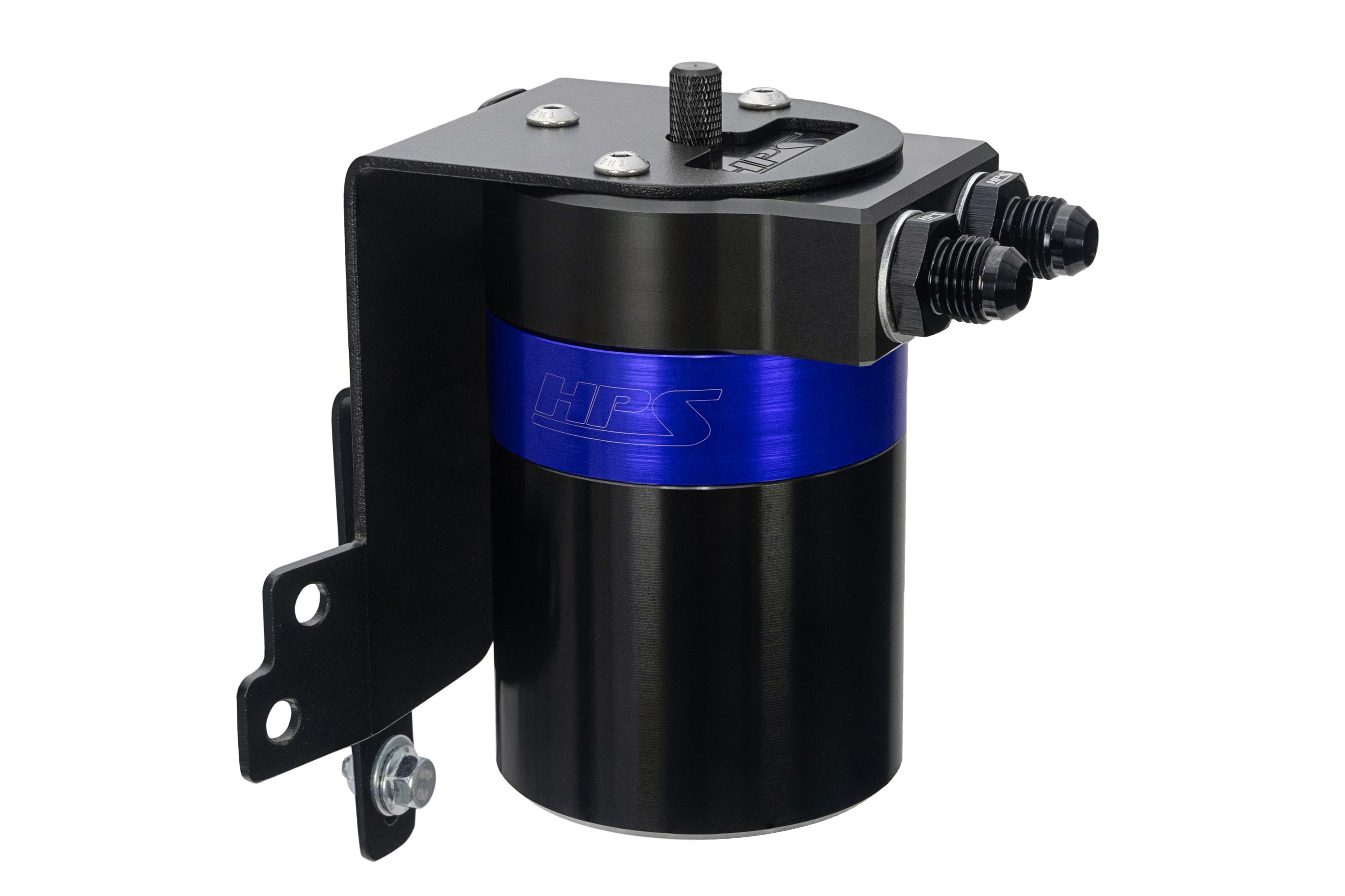 HPS Performance Oil Catch Can Kit 860-014BL, Blue - 860-014BL