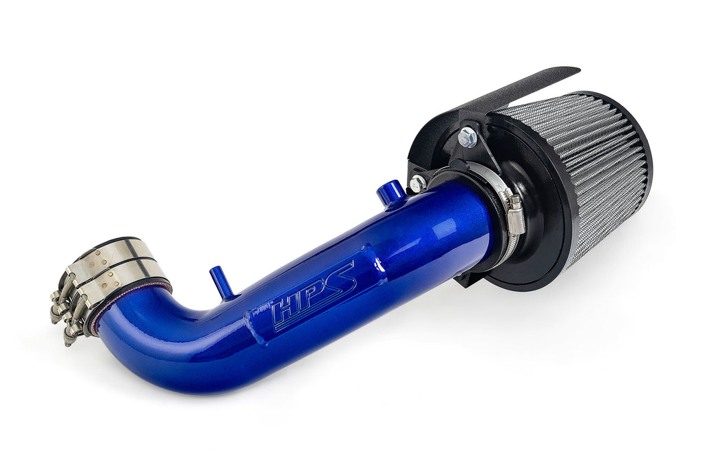 HPS Performance Air Intake Kit With Heat Shield 827-724BL Blue - 827-724BL
