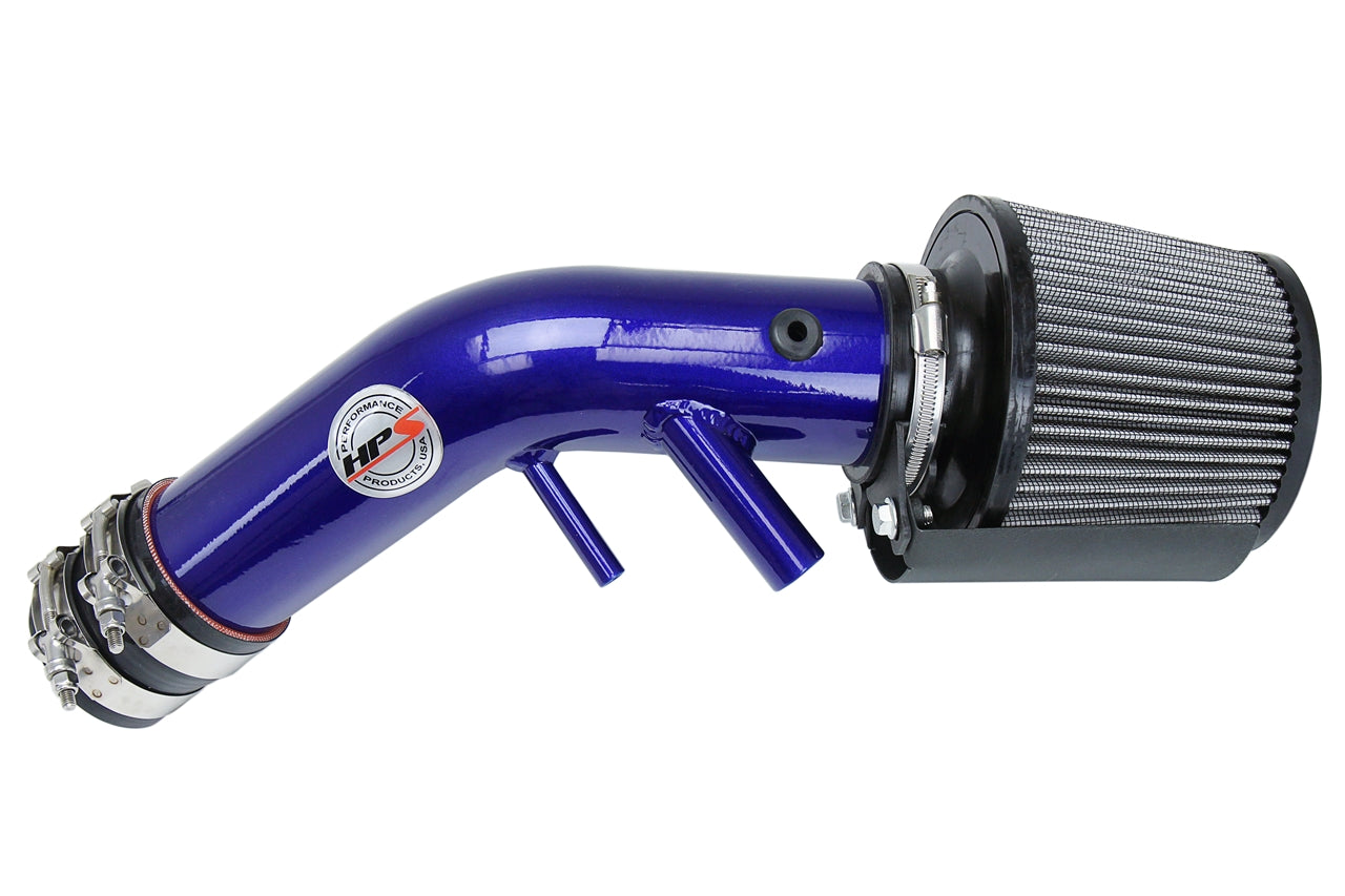 HPS Performance Air Intake Kit With Heat Shield 827-594BL Blue - 827-594BL