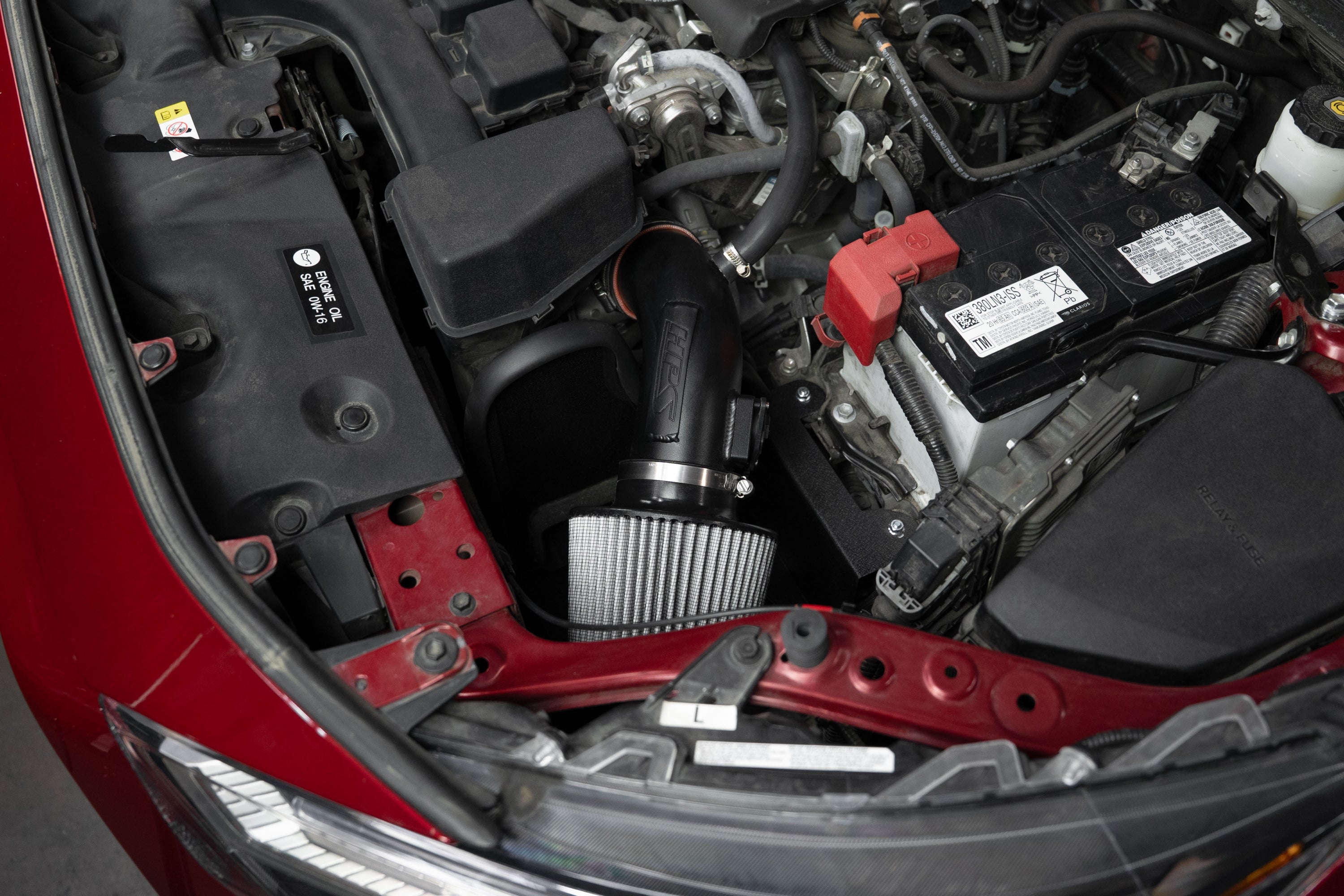 HPS Performance Air Intake Kit With Heat Shield 827-798WB Black - 827-798WB