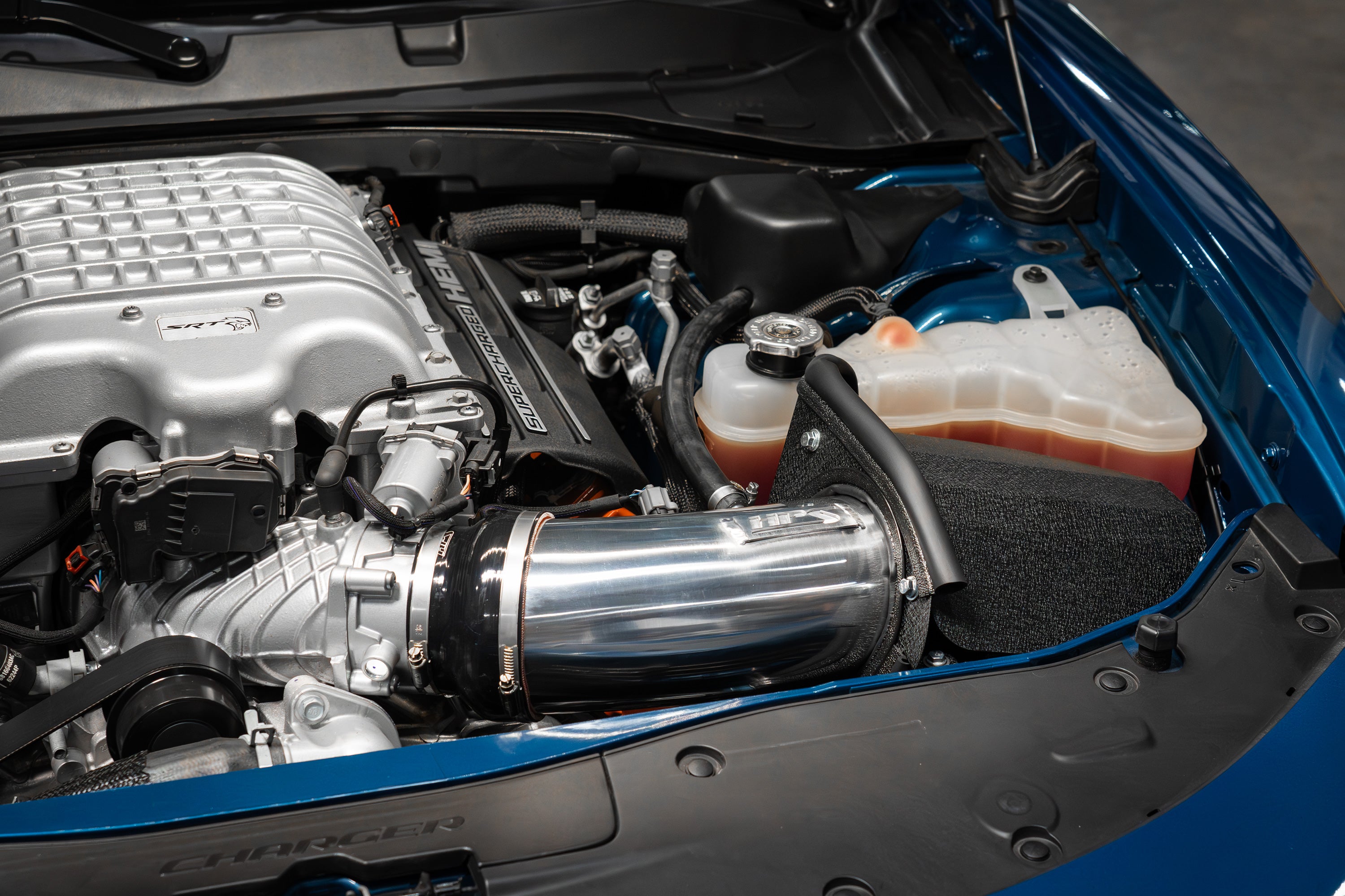 HPS Performance Air Intake Kit With Heat Shield 827-681WB Black - 827-681WB