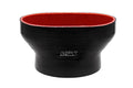 HPS Performance Hps Silicone Oval Adapter Coupler For Ford Dual 60mm Throttle Body To 4.5" Od Tubing, 3" Length Foh 60 450 Blk Black - FOH-60-450-BLK
