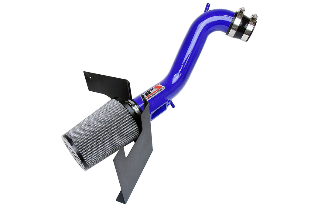 HPS Performance Air Intake Kit With Heat Shield 827-200BL Blue - 827-200BL