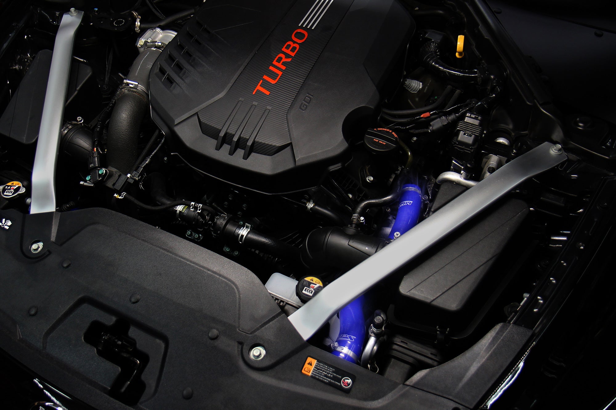 HPS Performance Hps Silicone Radiator Coolant Hose Kit 57 1964 Blk Black - 57-1964-BLK