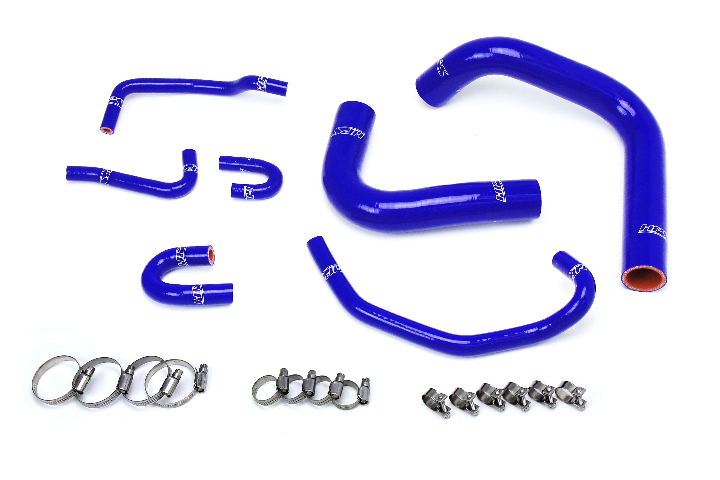 HPS Performance Hps Silicone Radiator Coolant Hose Kit 57 1323 R Blue Blue - 57-1323R-BLUE