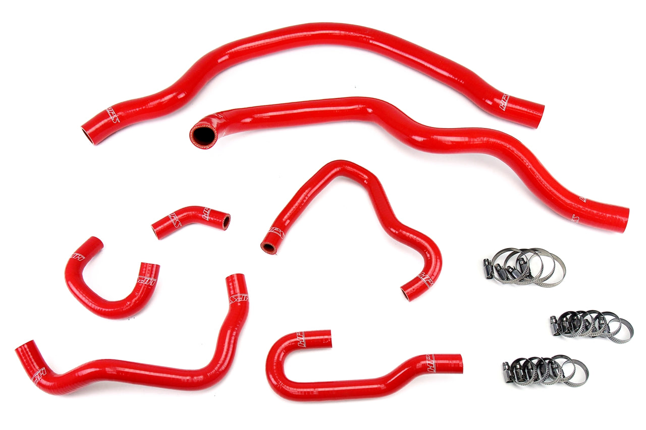 HPS Performance Hps Silicone Radiator And Heater Coolant Hose Kit 57 1489 Red Red - 57-1489-RED