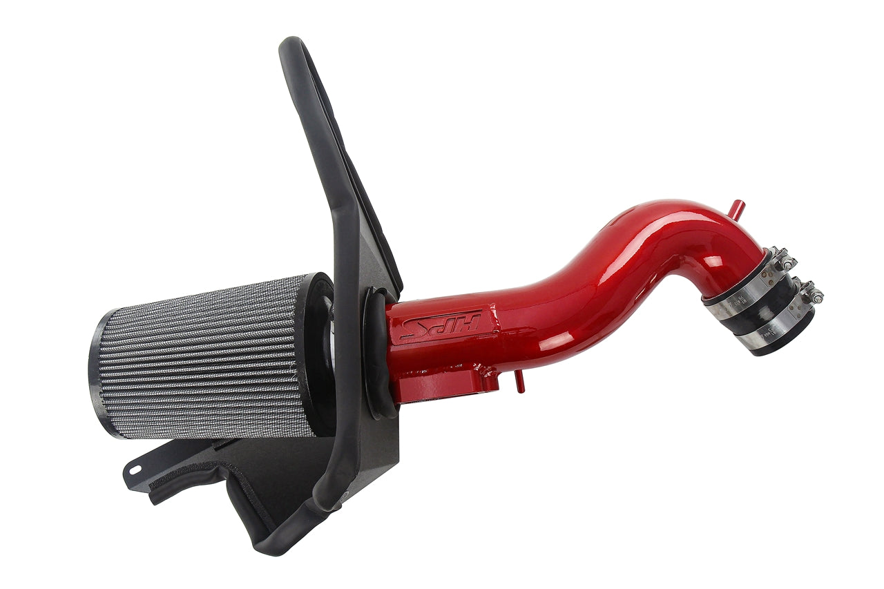 HPS Performance Air Intake Kit With Heat Shield 827-705R Red - 827-705R