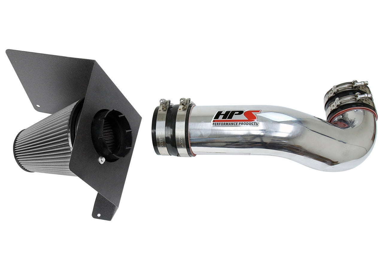 HPS Performance Air Intake Kit With Heat Shield 827-622P Polished - 827-622P
