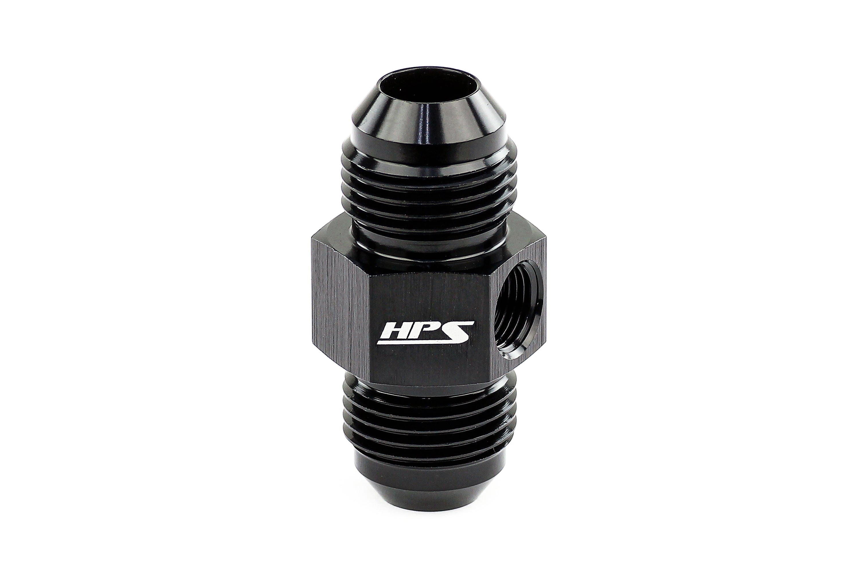 HPS Performance AN -4 Male to Male Adapter with 1/8 NPT Take Off AN191-04