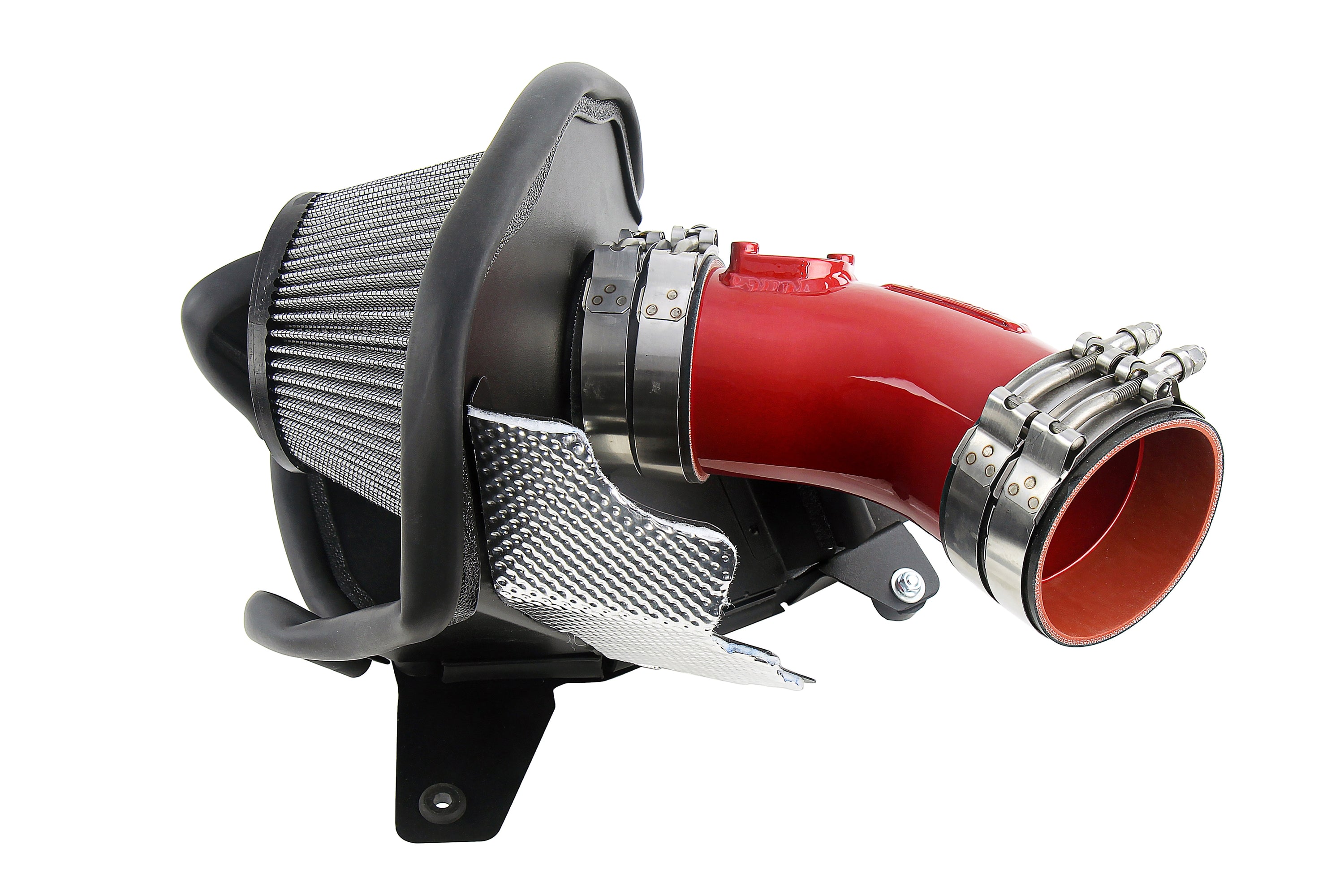HPS Performance Air Intake Kit With Heat Shield 827-717R Red - 827-717R