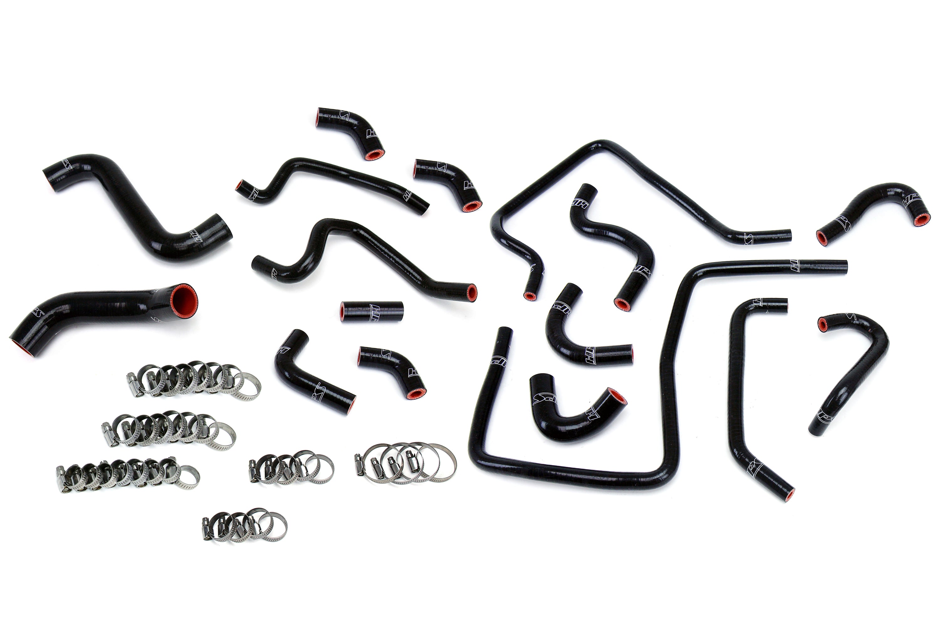 HPS Performance Hps Silicone Radiator, Heater, And Ancillary Coolant Hose Kit 57 1812 Blk Black - 57-1812-BLK