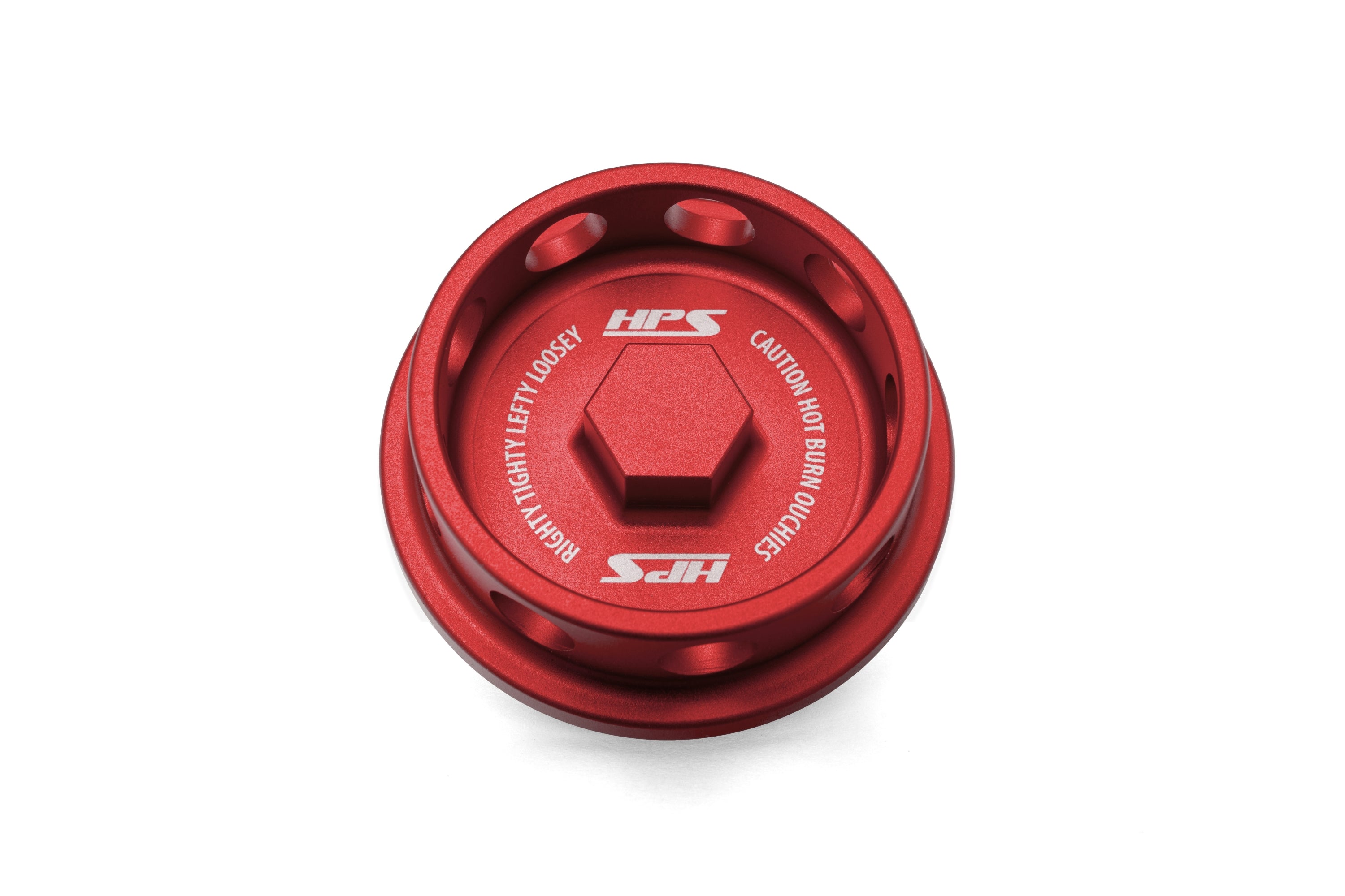 HPS Performance Anodized Billet Aluminum Engine Oil Cap 5269-106R Red - 5269-106R