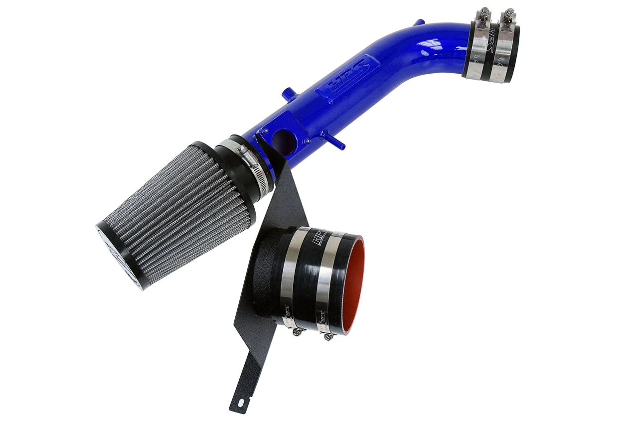 HPS Performance Air Intake Kit With Heat Shield 827-590BL Blue - 827-590BL