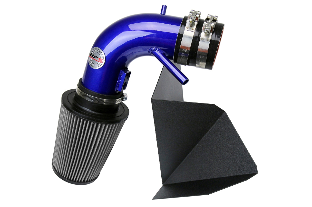 HPS Performance Air Intake Kit With Heat Shield 827-525BL Blue - 827-525BL