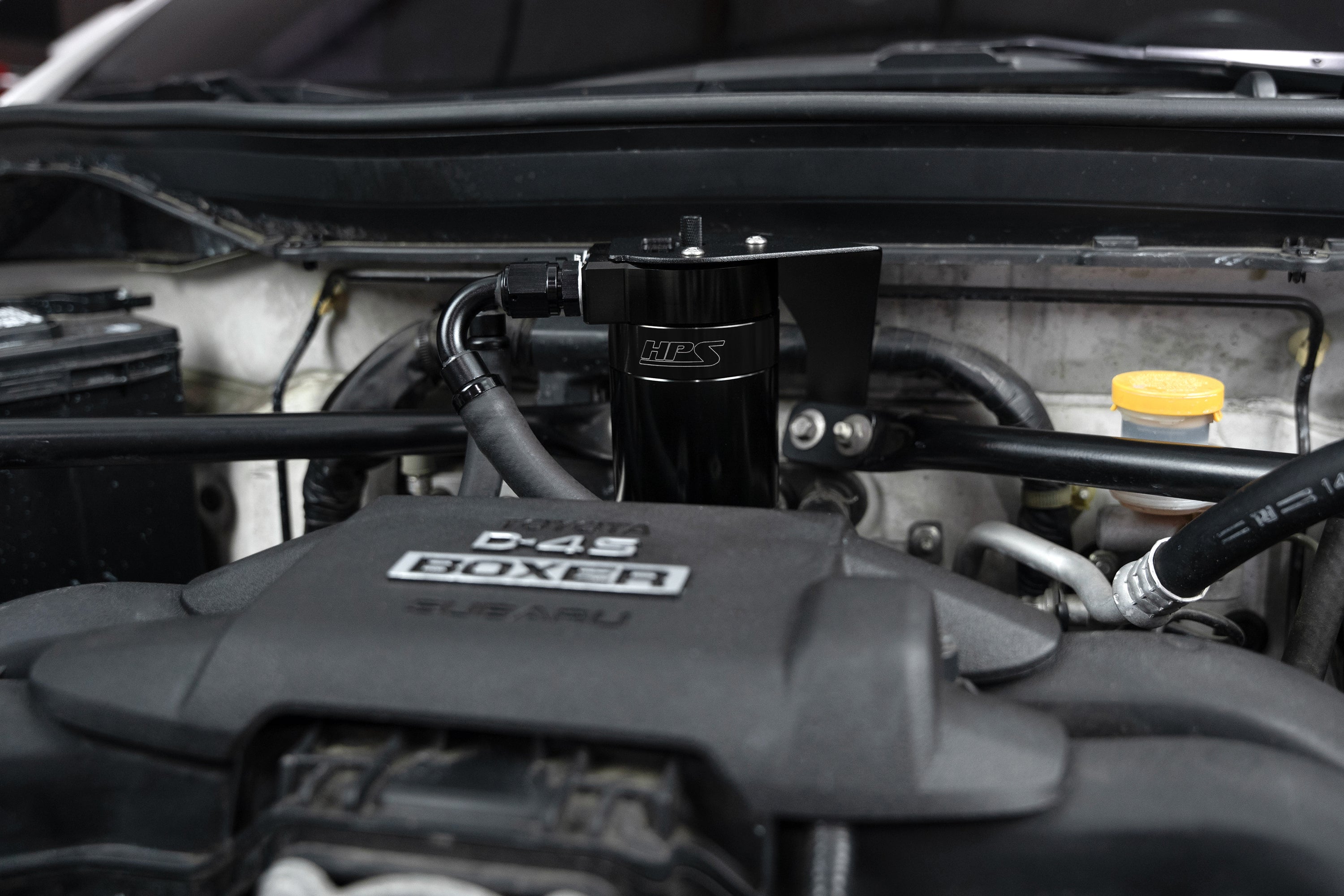 HPS Performance Oil Catch Can Kit 860-030WB Black - 860-030WB