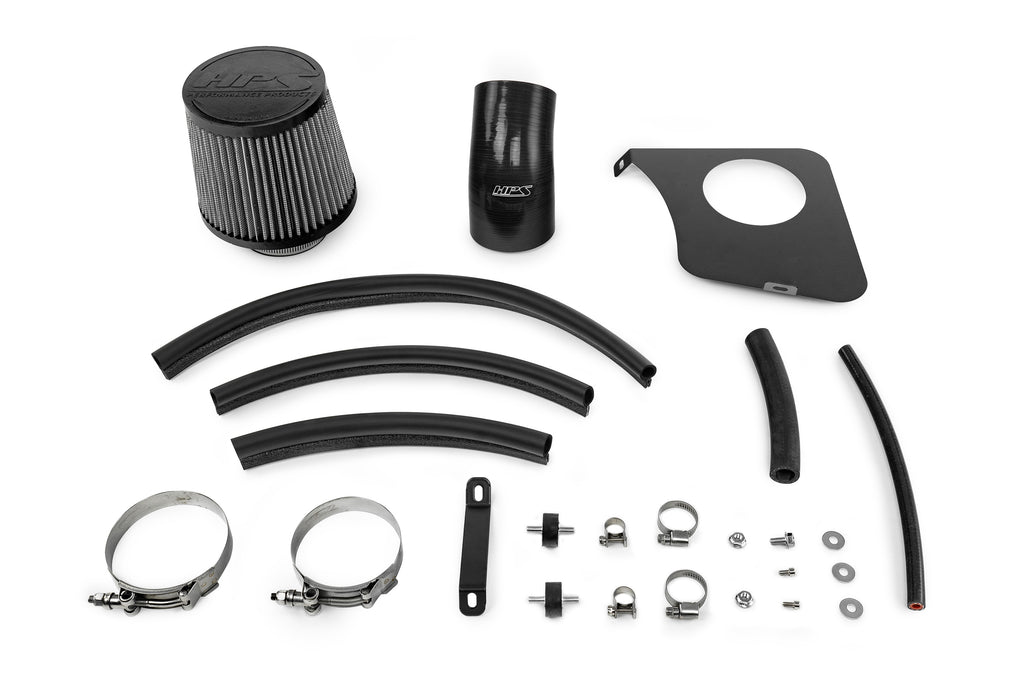 HPS Performance Air Intake Kit With Heat Shield 827-738R Red - 827-738R
