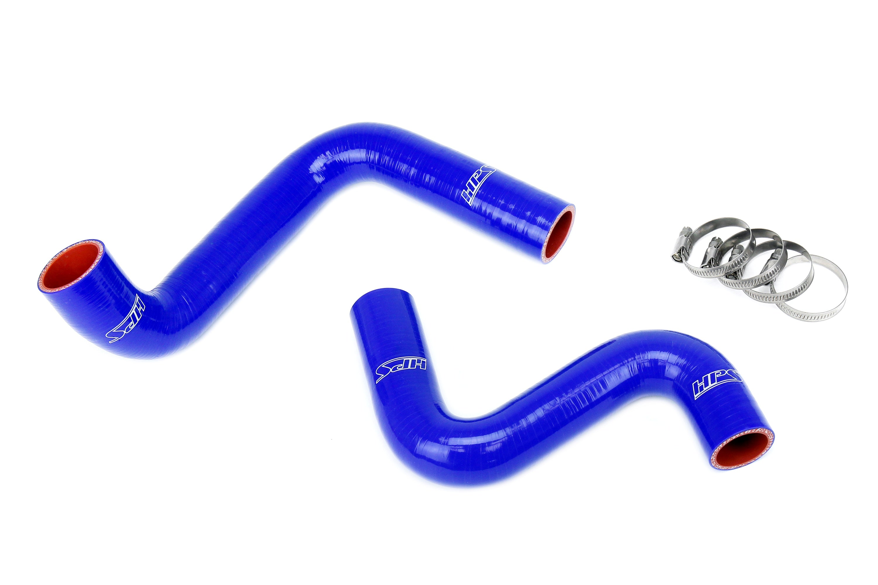 HPS Performance Hps Silicone Radiator Coolant Hose Kit 57 1955 Blue Blue - 57-1955-BLUE
