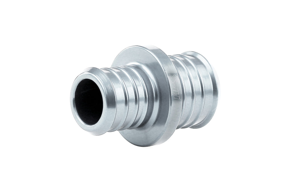 HPS Performance Hps Billet Aluminum Reducing Hose Union 1/2"   5/8" Od Ahur 050 062 Sl Silver - AHUR-050-062-SL