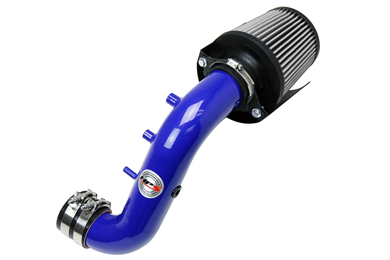 HPS Performance Air Intake Kit With Heat Shield 827-121BL Blue - 827-121BL